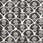 CB600-236 Abstract & Geometric,Floral Black Charlotte Fabrics Linen,Prints