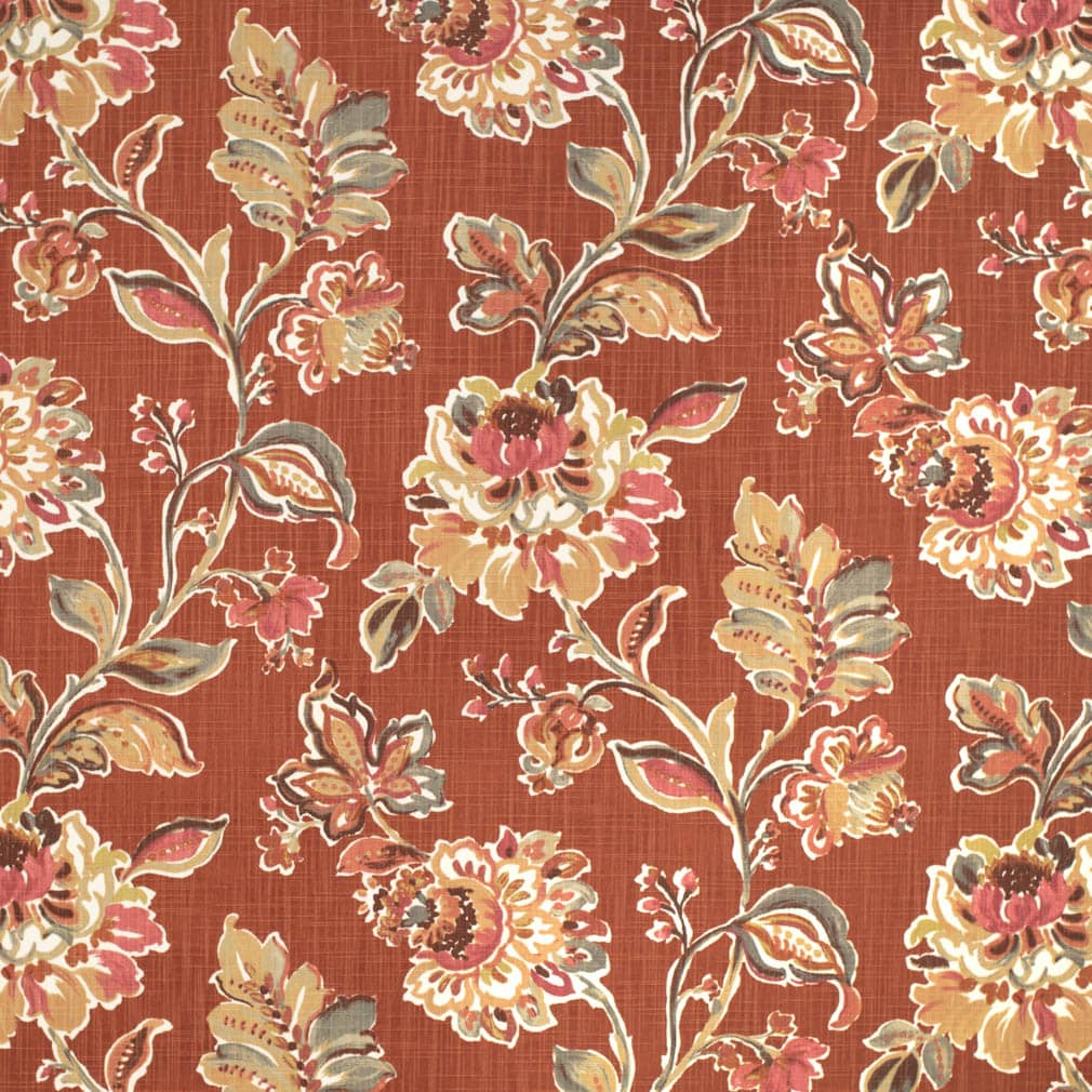 CB600-238 Floral nan Red & Burgundy Charlotte Colors