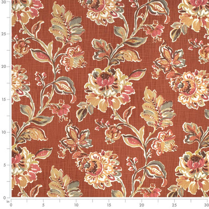 CB600-238 Floral nan Red & Burgundy Charlotte Colors