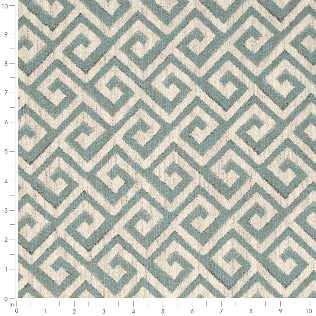 CB600-278 Abstract & Geometric,Greek Key nan Aqua & Teal Charlotte Colors