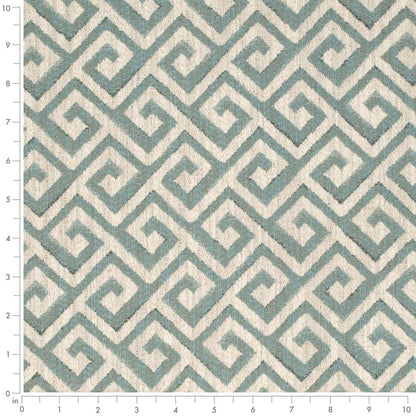 CB600-278 Abstract & Geometric,Greek Key nan Aqua & Teal Charlotte Colors