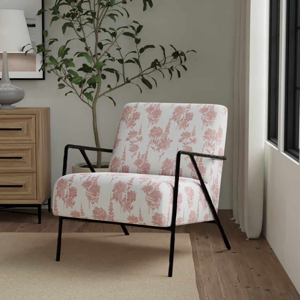CB600-292 Floral nan Pink Charlotte Fabrics