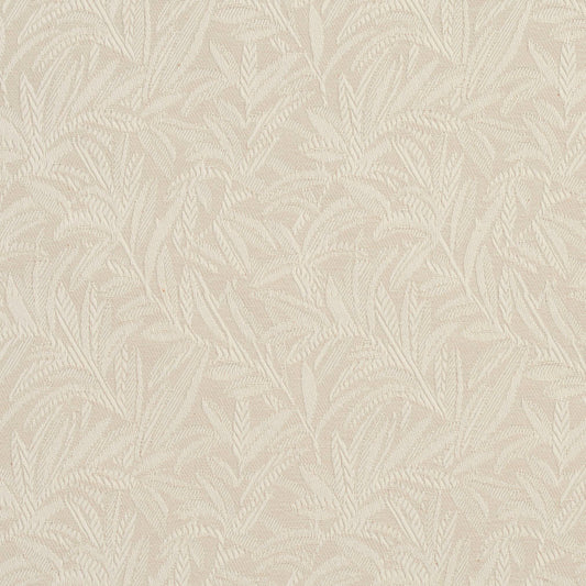 CB700-10 Leaves White & Ivory Charlotte Fabrics Woven Patterns