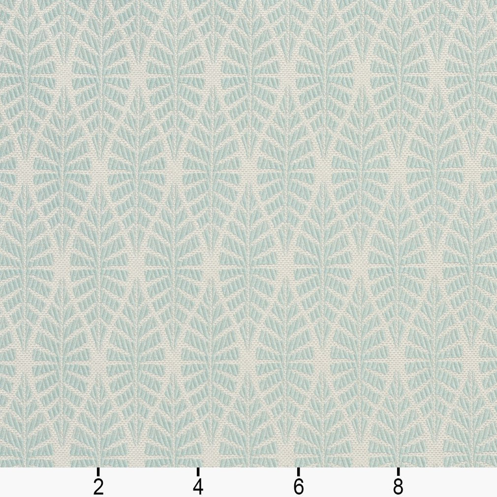 CB700-209 Abstract & Geometric,Leaves,Small Scale nan Aqua & Teal Charlotte Colors