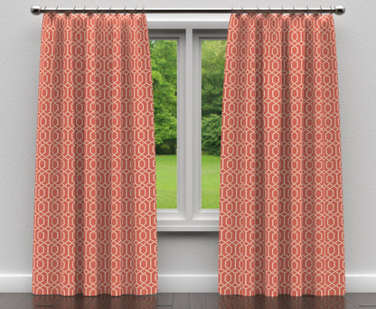 CB700-217 Abstract & Geometric nan Coral & Peach Charlotte Colors