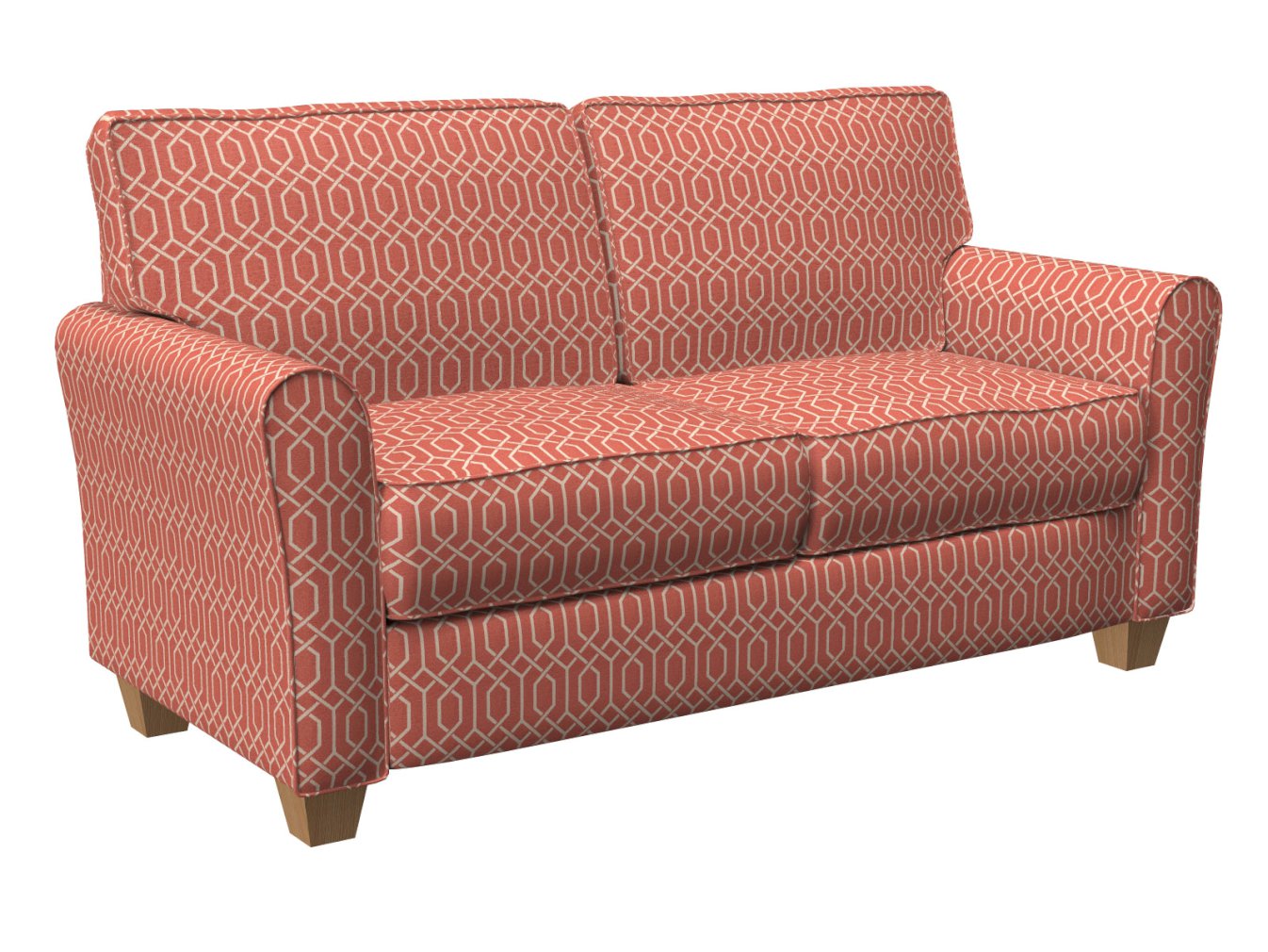 CB700-217 Abstract & Geometric nan Coral & Peach Charlotte Colors