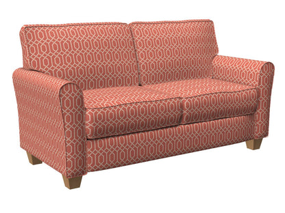 CB700-217 Abstract & Geometric nan Coral & Peach Charlotte Colors
