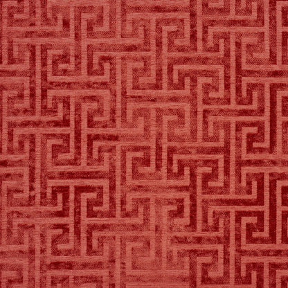 CB700-220 Abstract & Geometric,Greek Key nan Coral & Peach Charlotte Colors