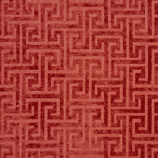 CB700-220 Abstract & Geometric,Greek Key nan Coral & Peach Charlotte Colors