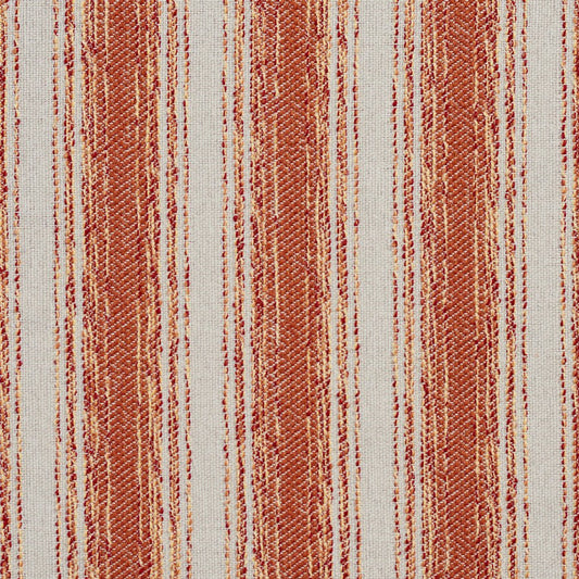 CB700-223 Stripe Orange & Rust Charlotte Fabrics Woven Patterns