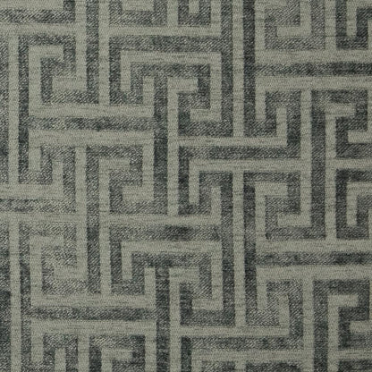 CB700-295 Abstract & Geometric,Greek Key nan Grey & Silver Charlotte Colors