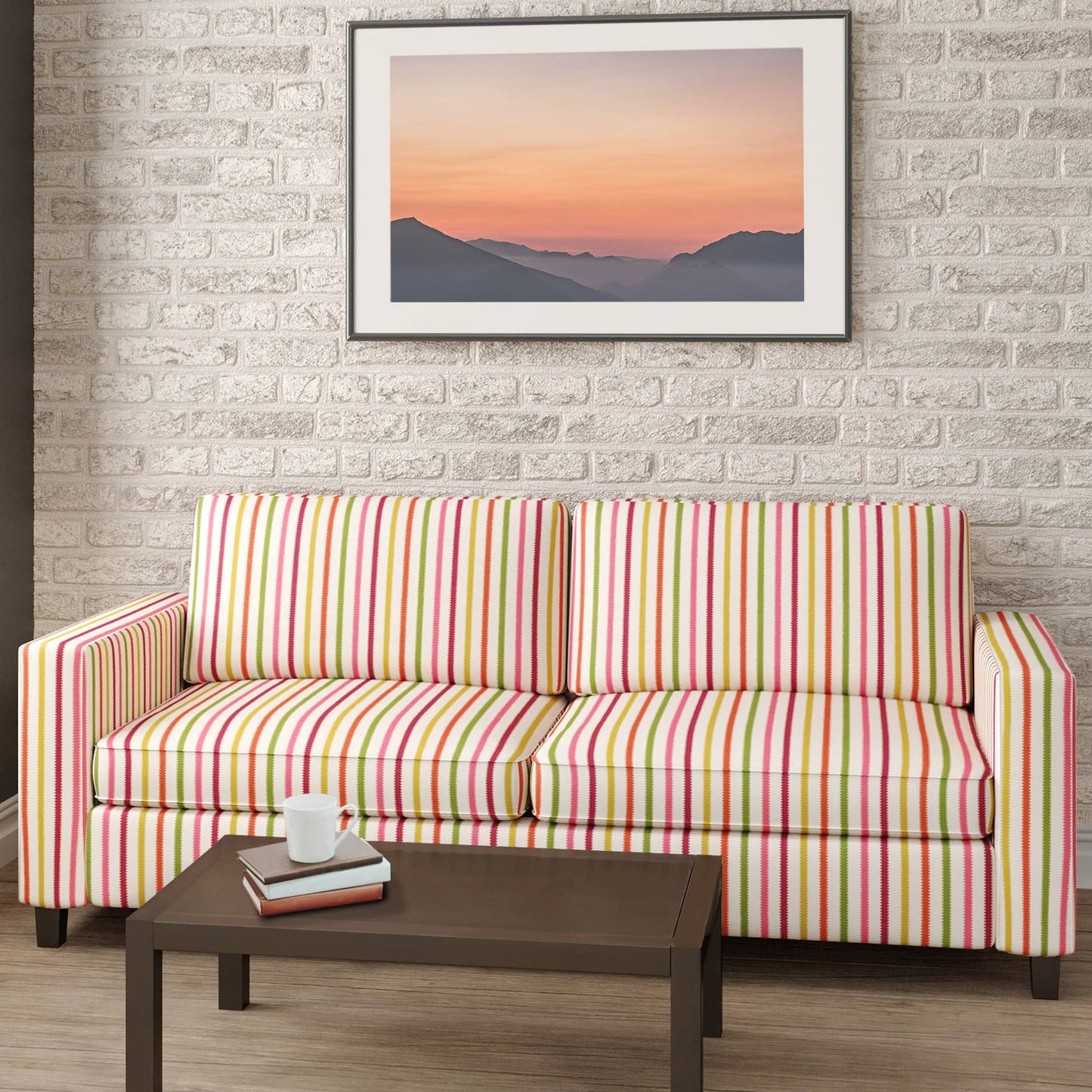 CB700-429 Stripe nan Orange & Rust,Pink Charlotte Colors