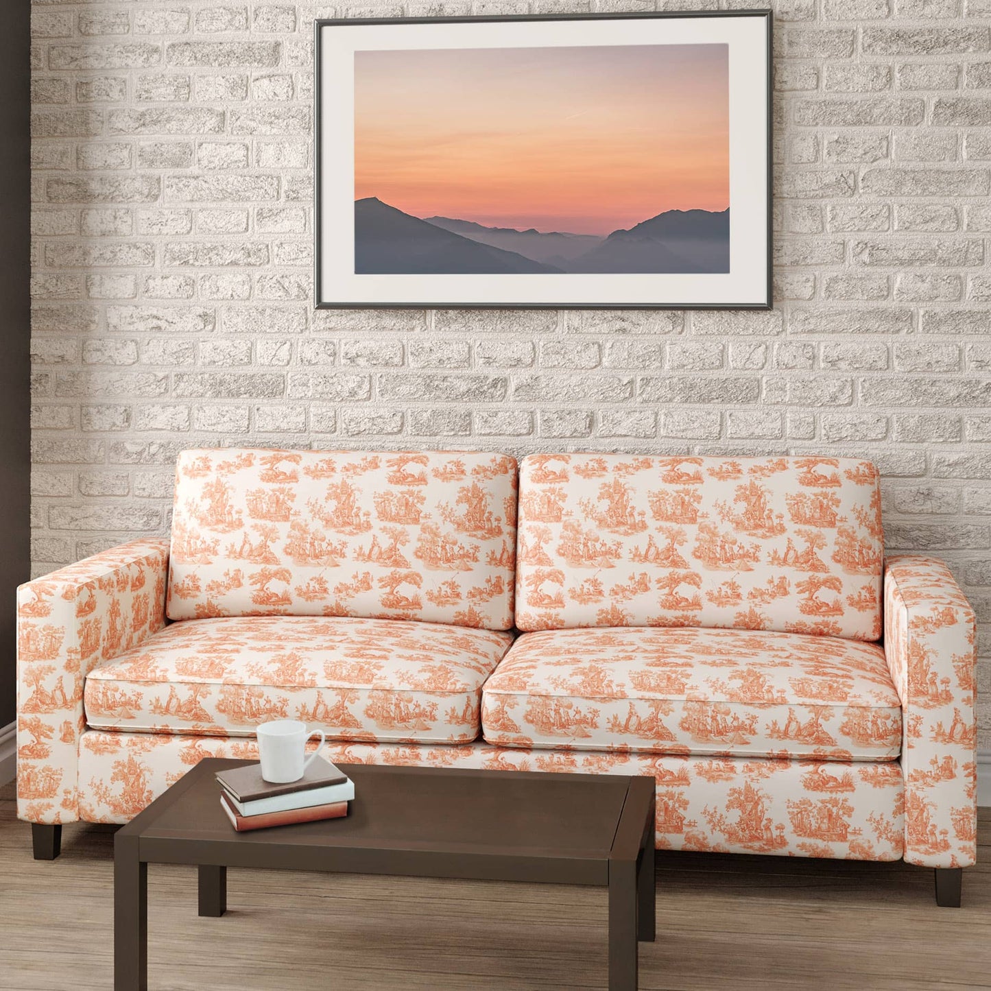 CB700-434 Toile nan Orange & Rust Charlotte Colors