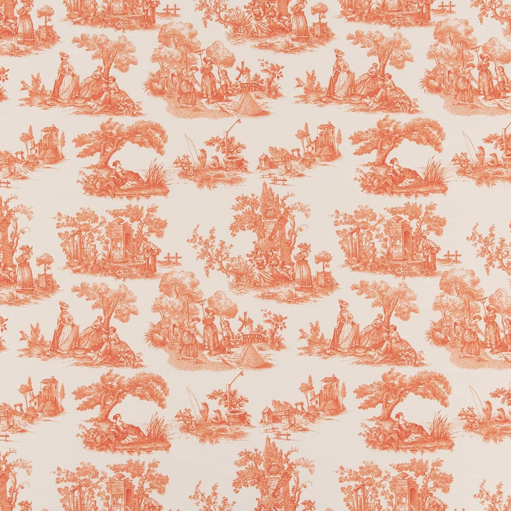 CB700-434 Toile nan Orange & Rust Charlotte Colors