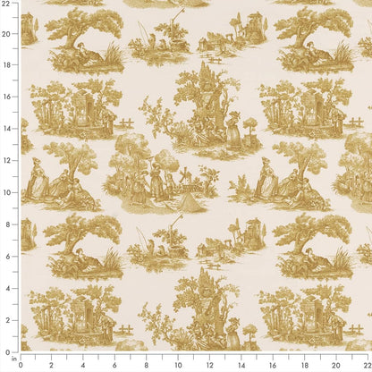 CB700-435 Toile nan Gold & Yellow Charlotte Colors