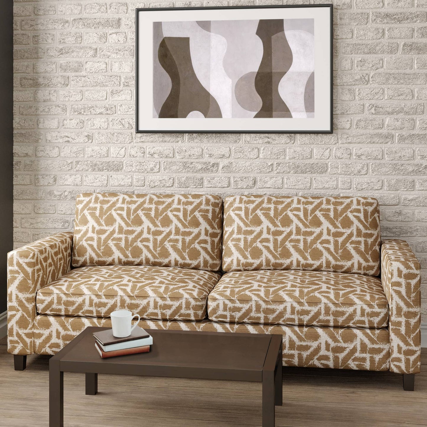 CB700-456 Abstract & Geometric nan Brown Charlotte Colors