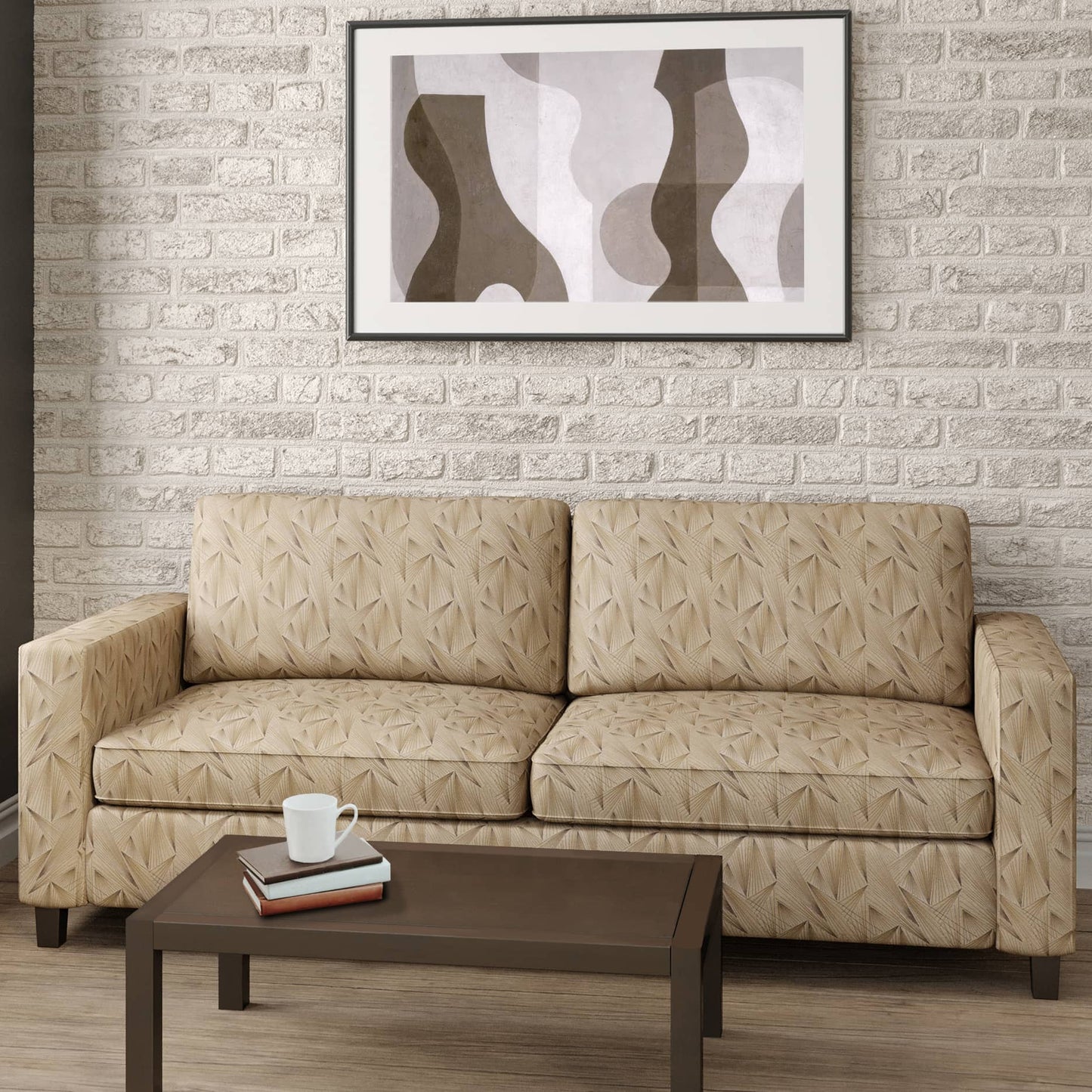 CB700-458 Abstract & Geometric nan Brown Charlotte Colors