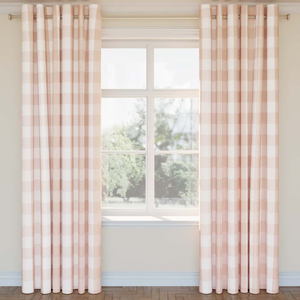 CB700-461 Check & Houndstooth,Plaid nan Coral & Peach,Pink Charlotte Colors