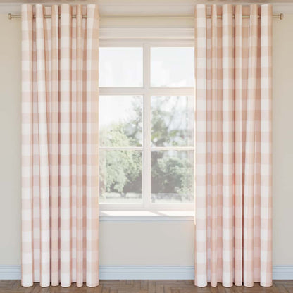 CB700-461 Check & Houndstooth,Plaid nan Coral & Peach,Pink Charlotte Colors