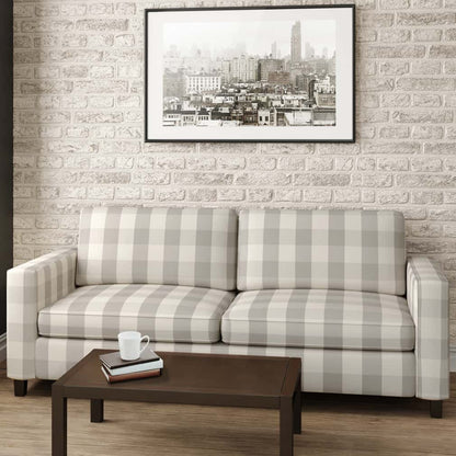 CB700-506 Check & Houndstooth,Plaid nan Grey & Silver Charlotte Colors