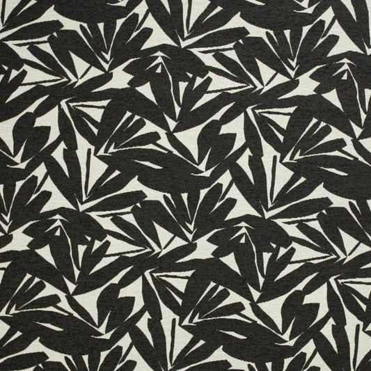 CB700-529 Abstract & Geometric,Leaves nan Black Charlotte Colors