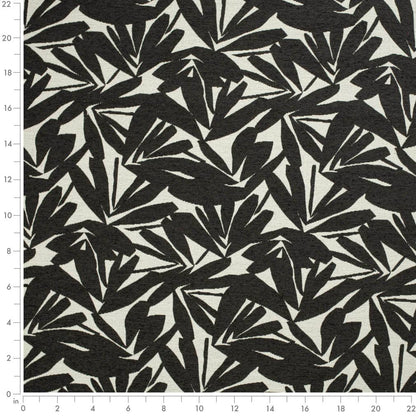 CB700-529 Abstract & Geometric,Leaves nan Black Charlotte Colors