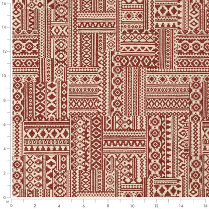 CB700-532 Abstract & Geometric nan Red & Burgundy Charlotte Colors