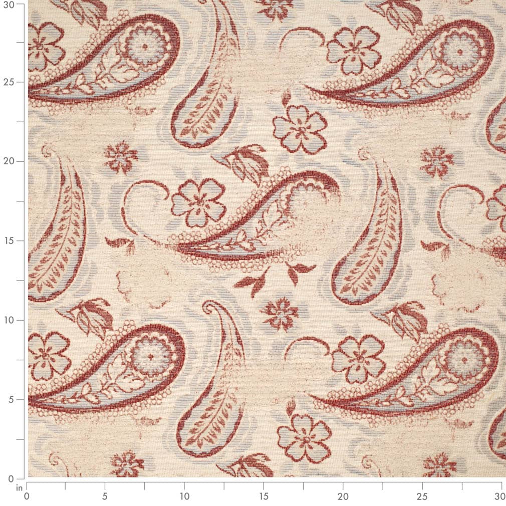 CB700-562 Floral,Paisley nan Red & Burgundy Charlotte Colors