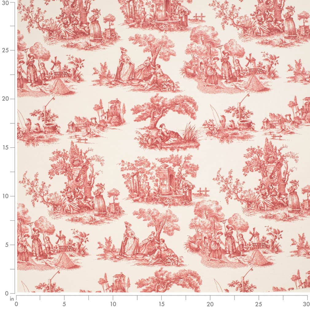 CB700-563 Toile nan Red & Burgundy Charlotte Colors