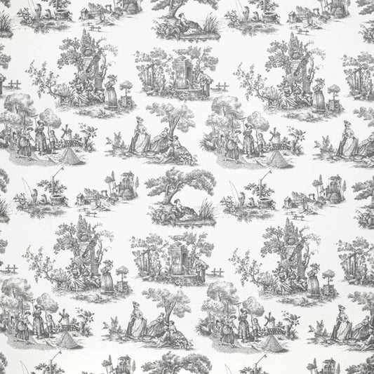 CB700-564 Toile Black Charlotte Fabrics Prints