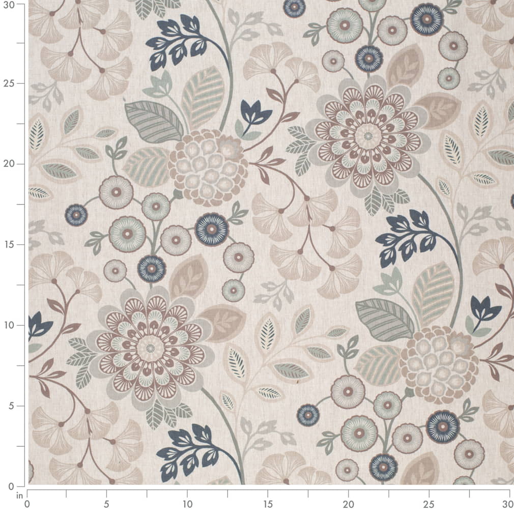 CB700-592 Floral nan Aqua & Teal Charlotte Colors