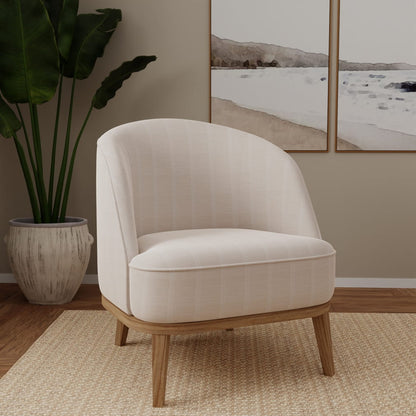 CB700-621 Stripe nan White & Ivory Charlotte Fabrics