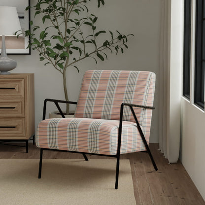 CB700-625 Check & Houndstooth,Plaid nan Coral & Peach,Pink Charlotte Fabrics
