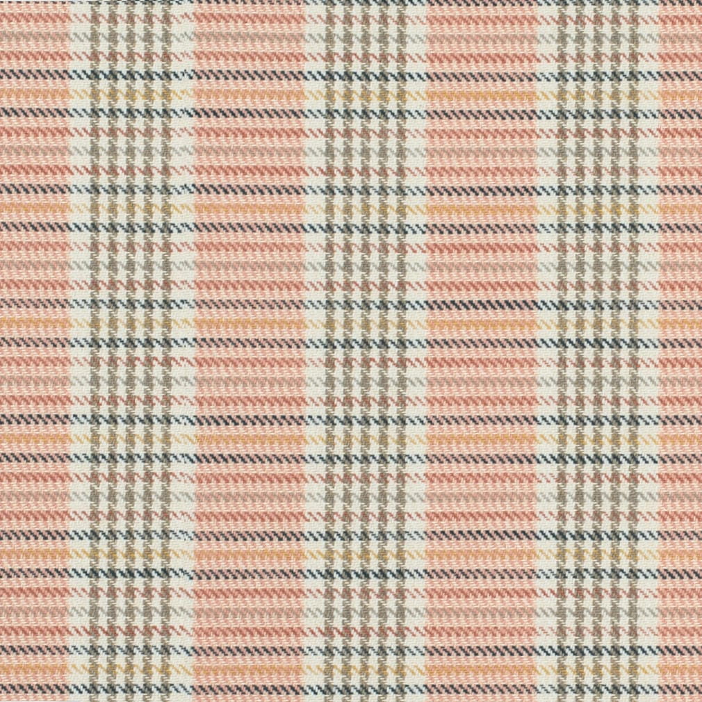 CB700-625 Check & Houndstooth,Plaid nan Coral & Peach,Pink Charlotte Fabrics