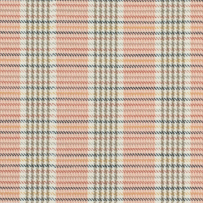 CB700-625 Check & Houndstooth,Plaid nan Coral & Peach,Pink Charlotte Fabrics