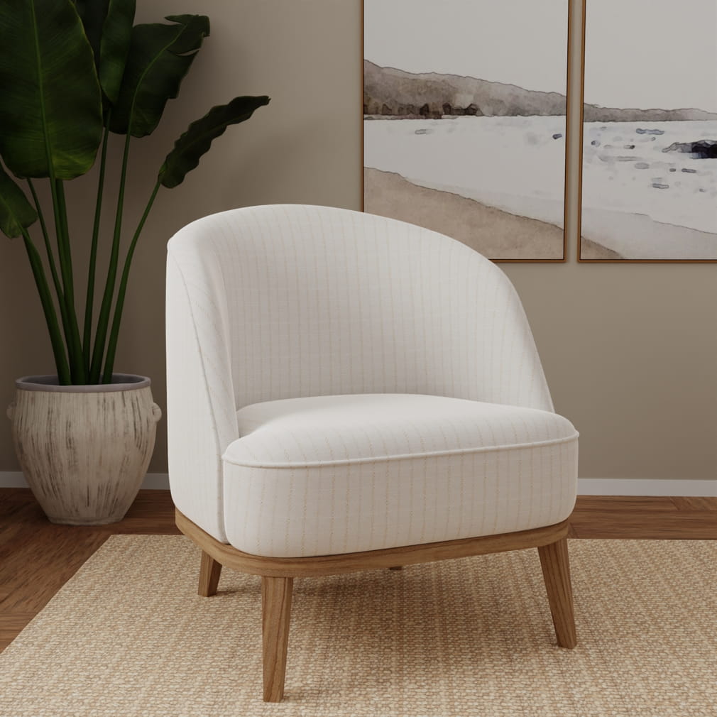 CB700-628 Small Scale,Stripe nan White & Ivory Charlotte Fabrics