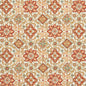 CB800-100 Damask Green,Orange & Rust Charlotte Fabrics Woven Patterns