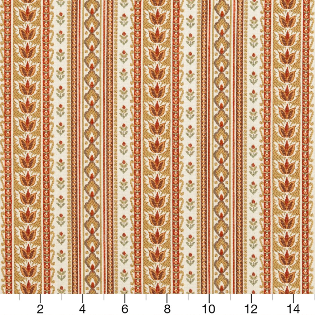 CB800-102 Stripe nan Coral & Peach Charlotte Colors
