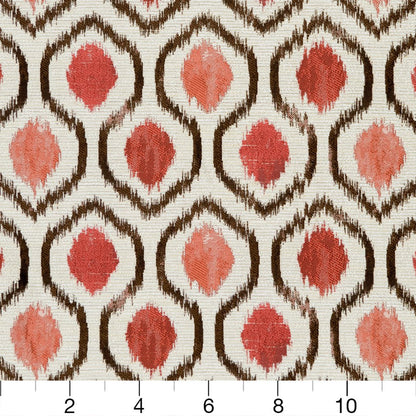 CB800-110 Abstract & Geometric nan Brown,Coral & Peach Charlotte Colors