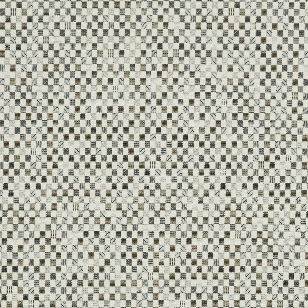 CB800-119 Check & Houndstooth,Small Scale nan Brown,Grey & Silver Charlotte Colors