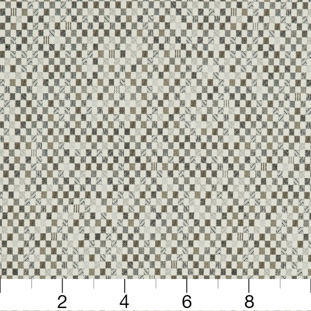 CB800-119 Check & Houndstooth,Small Scale nan Brown,Grey & Silver Charlotte Colors