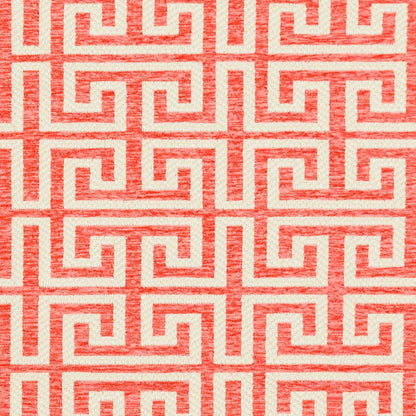 CB800-125 Abstract & Geometric,Greek Key nan Coral & Peach Charlotte Colors