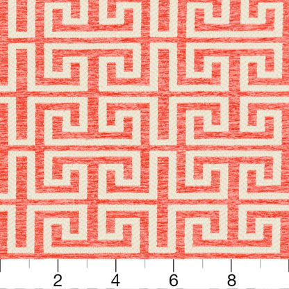 CB800-125 Abstract & Geometric,Greek Key nan Coral & Peach Charlotte Colors