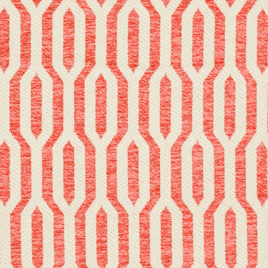 CB800-126 Abstract & Geometric Coral & Peach Charlotte Fabrics Woven Patterns