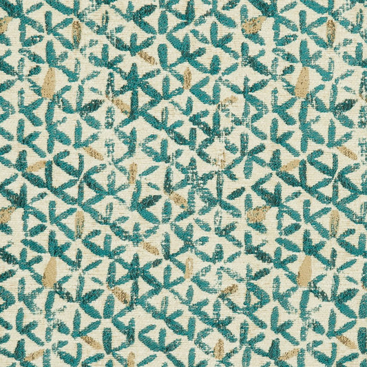 CB800-128 Abstract & Geometric Aqua & Teal Charlotte Fabrics Woven Patterns