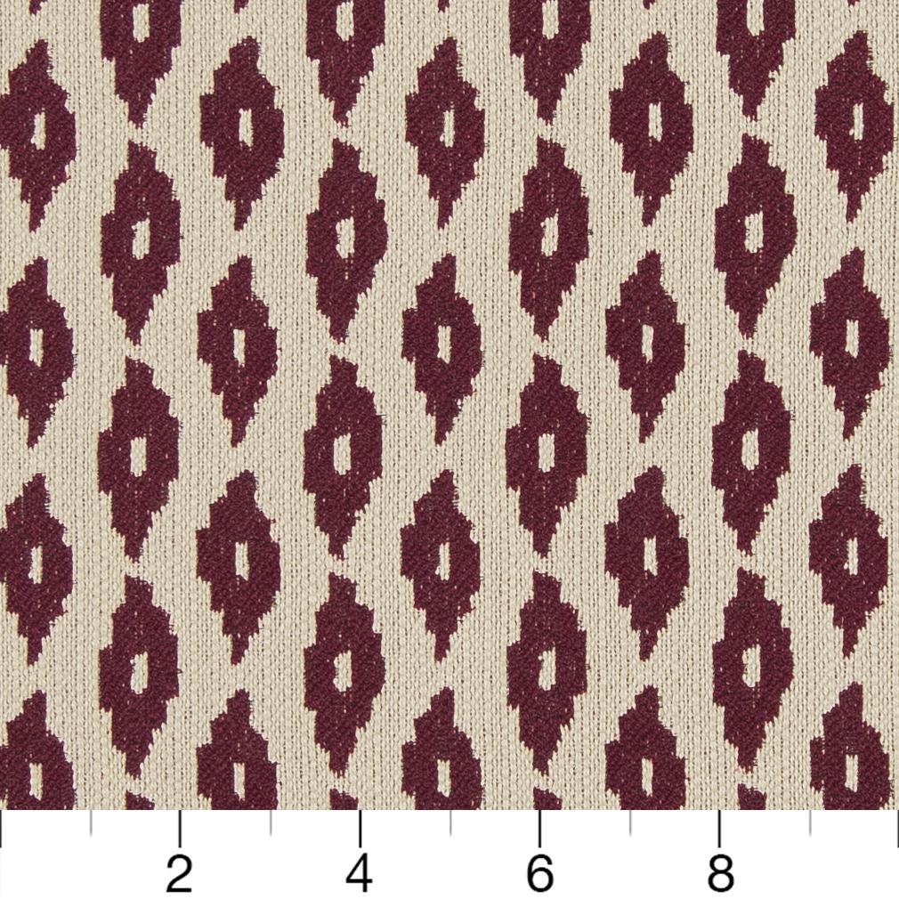 CB800-153 Abstract & Geometric,Small Scale nan Red & Burgundy Charlotte Colors