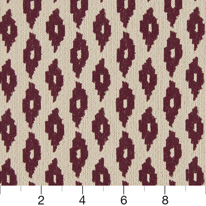 CB800-153 Abstract & Geometric,Small Scale nan Red & Burgundy Charlotte Colors