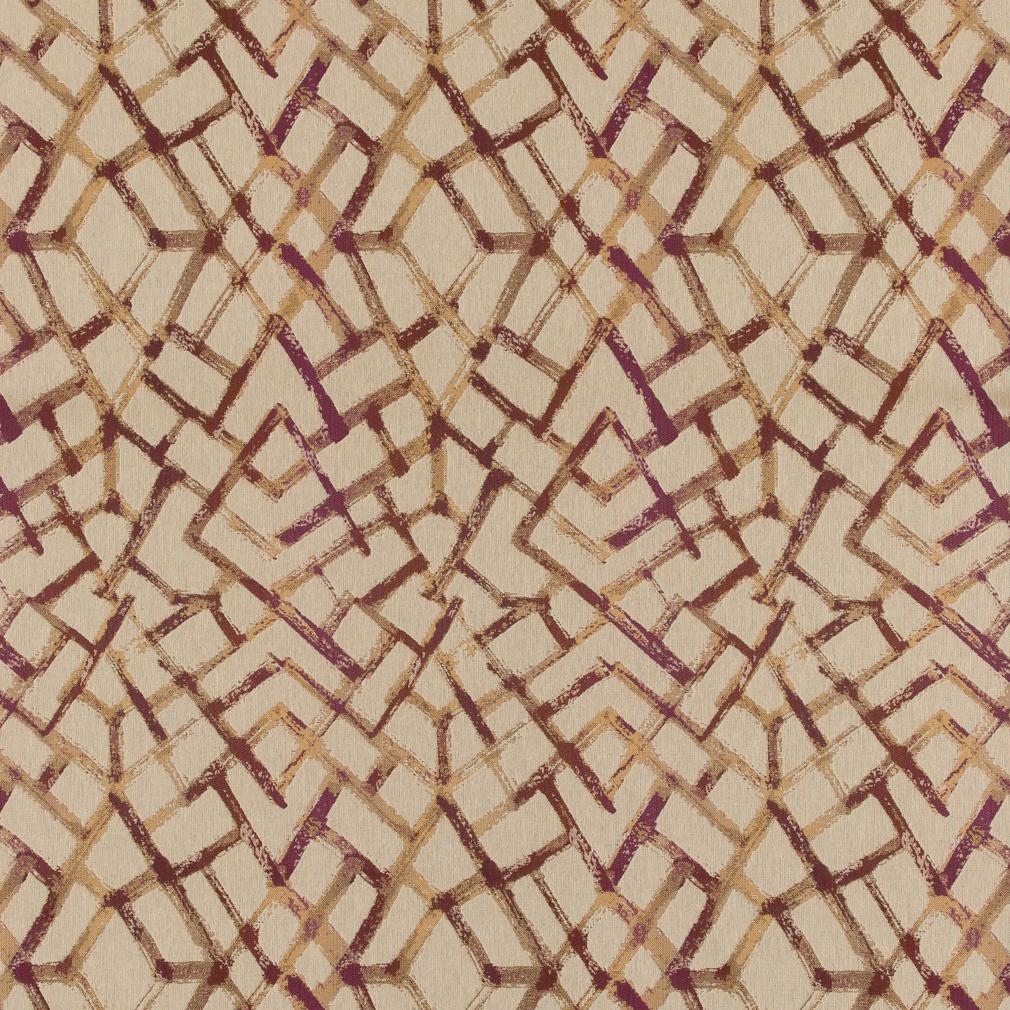 CB800-154 Abstract & Geometric nan Red & Burgundy Charlotte Colors