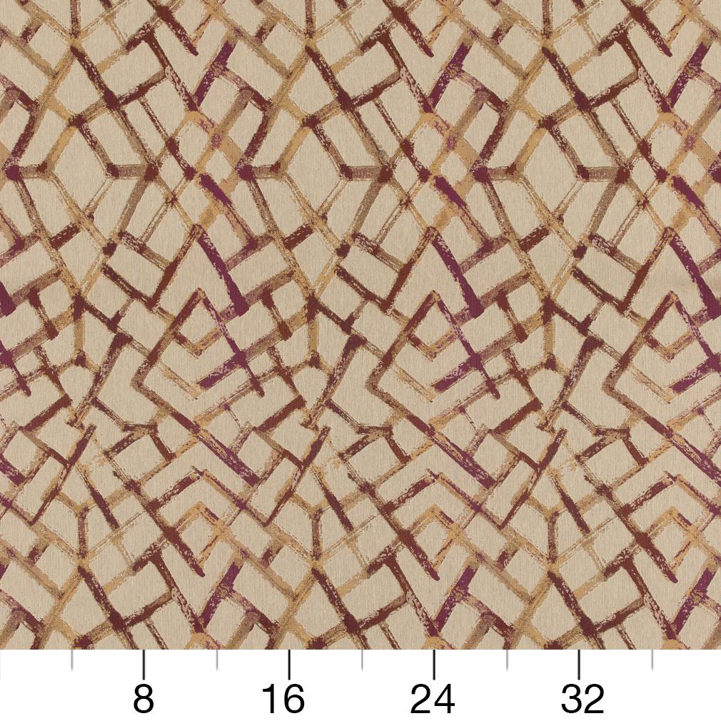 CB800-154 Abstract & Geometric nan Red & Burgundy Charlotte Colors