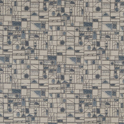 CB800-249 Abstract & Geometric,Small Scale nan Blue Charlotte Colors